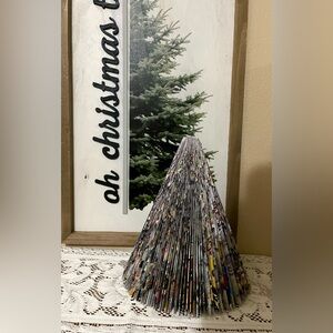 Handmade Folded Magazine Christmas Tree - Book Folding Paper Folding Origami